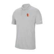 USC Trojan Men's Nike Gray SC Interlock Victory Solid Polo